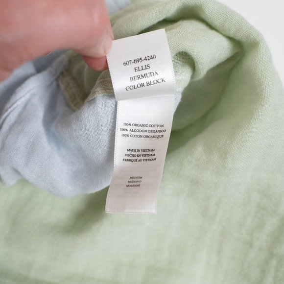 Rails Ellis Shirt Gauze Cotton Lightweight Button Up Top Color Block - Picture 10 of 12